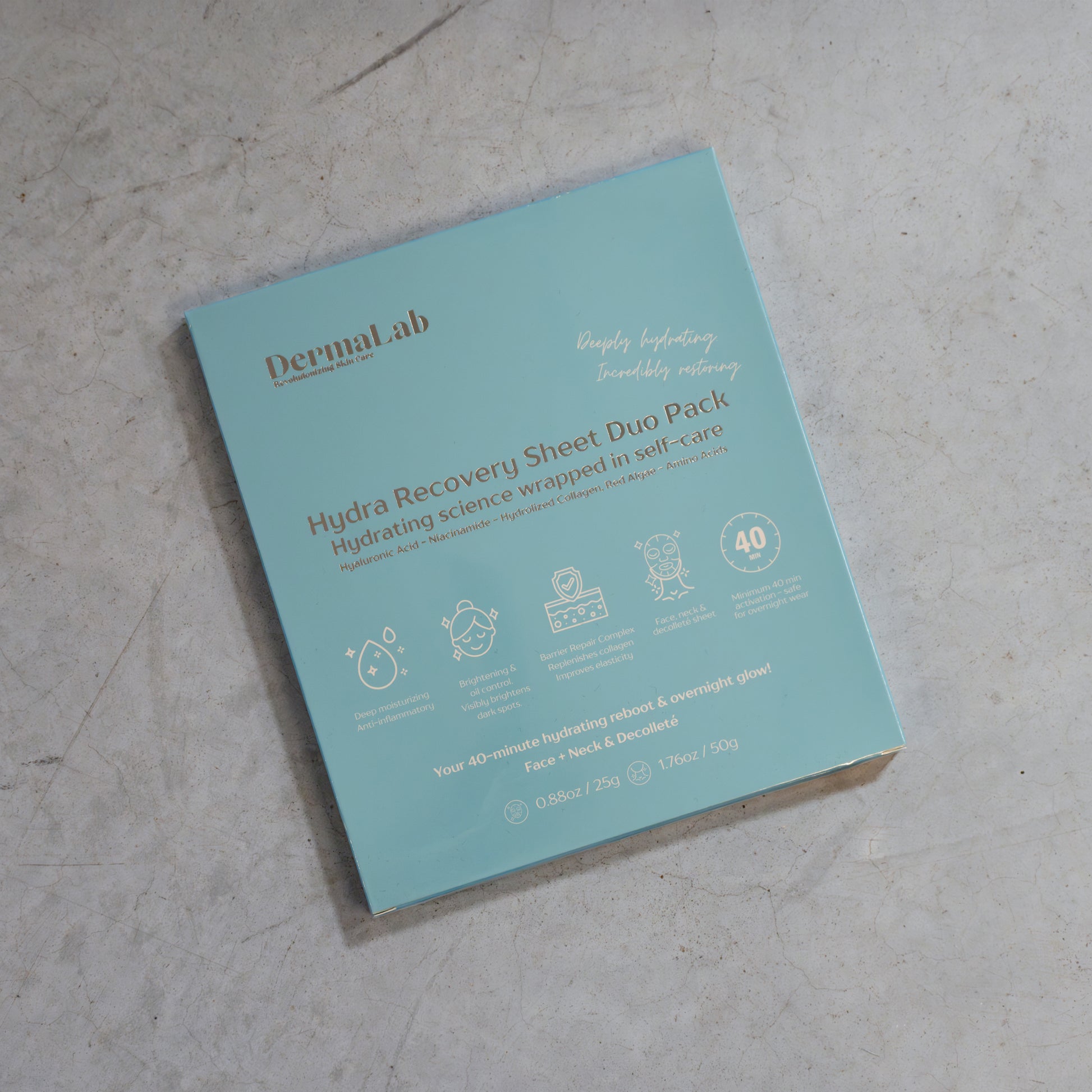 DermaLab - Hydra Recovery Sheet Duo pack